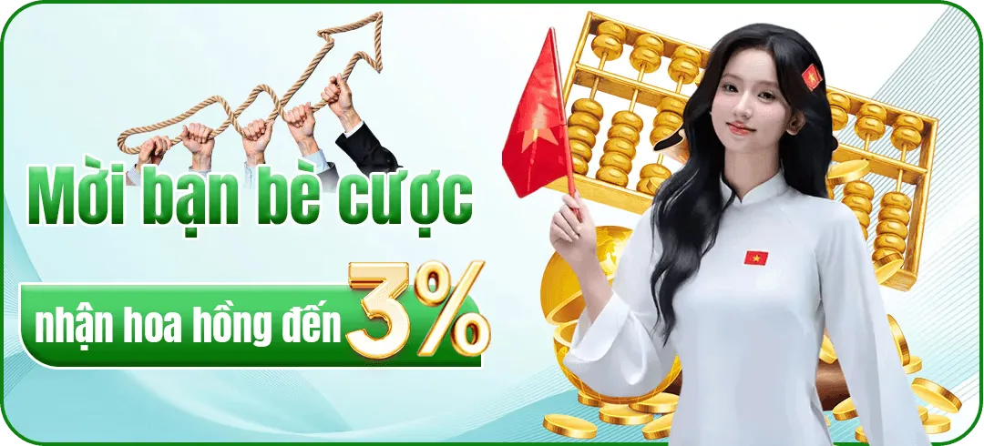 mời bạn bè nhận hoa hồng 3% miễn phí